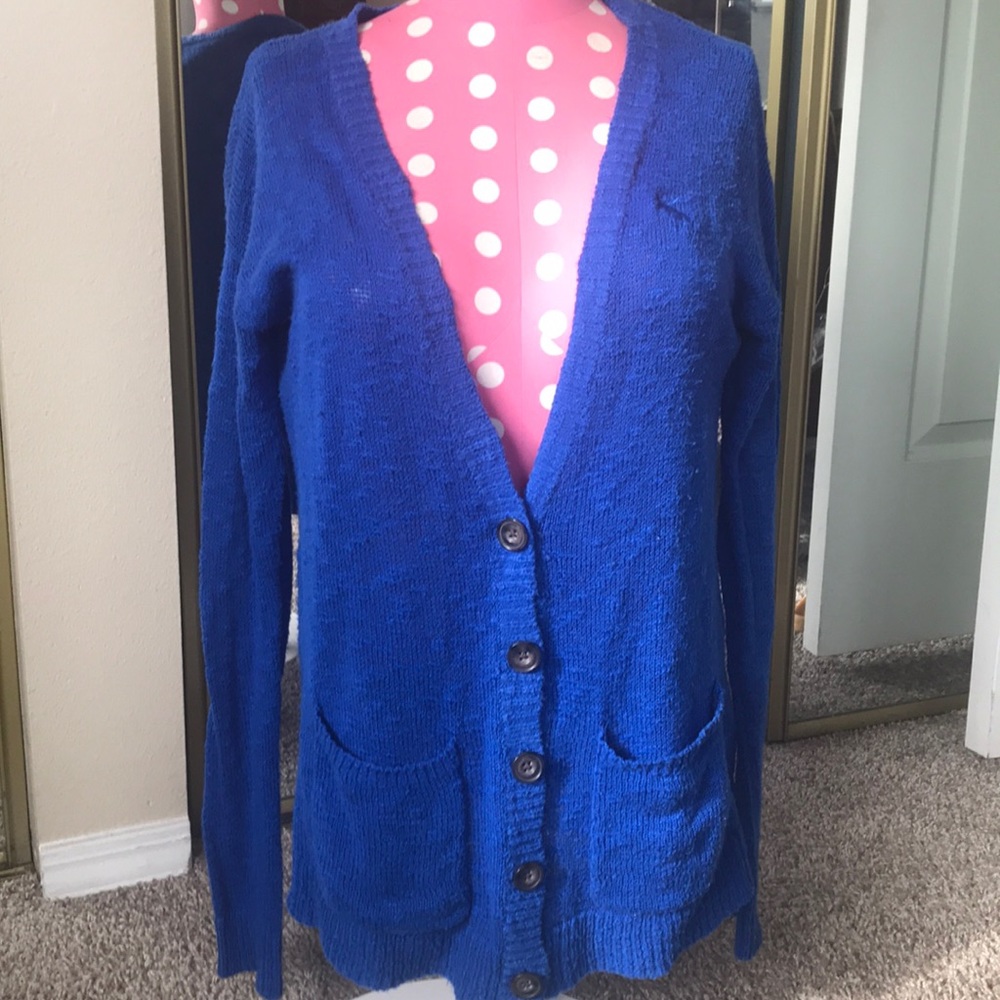 Abercrombie & Fitch Blue Cardigan Size SM